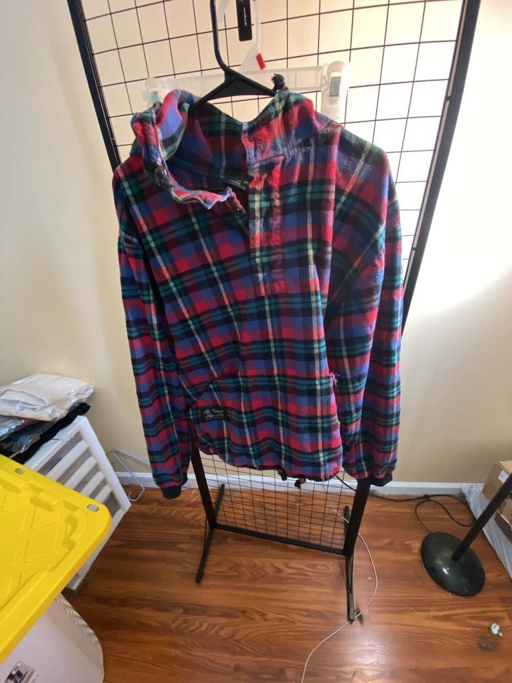 The Vermont Flannel Co. Plaid Hooded Pullover Flannel Shirt X-Large
